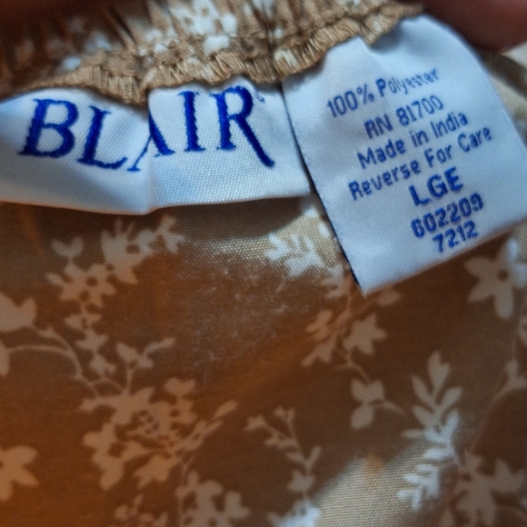 Blair Large Brown Floral Maxi Teired Skirt Boho Cottagecore Forest Fairy Vintage - Picture 3 of 6